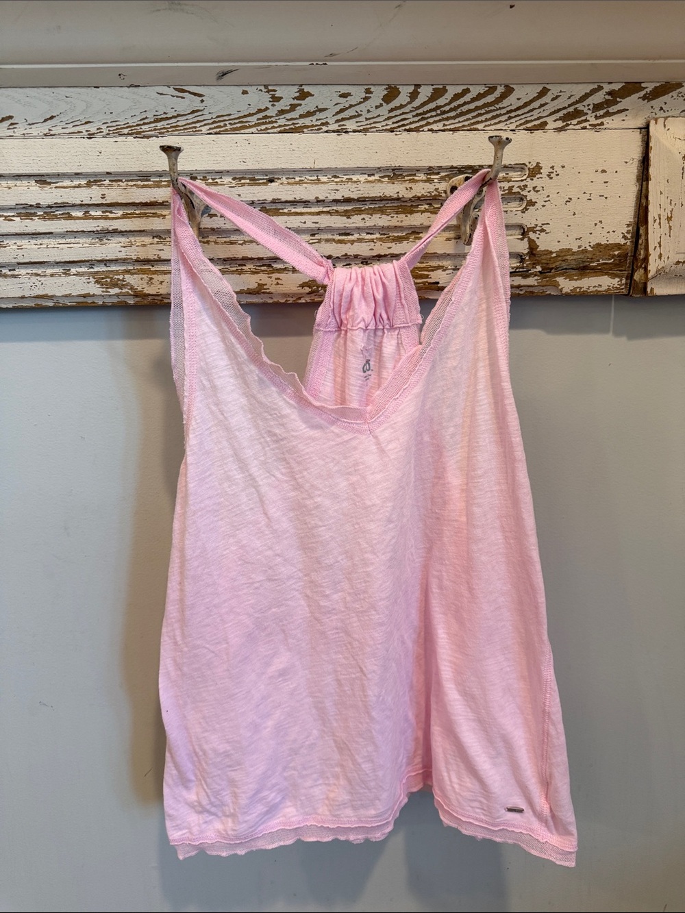 Alo Light Pink Racerback Tank Top Size Large
